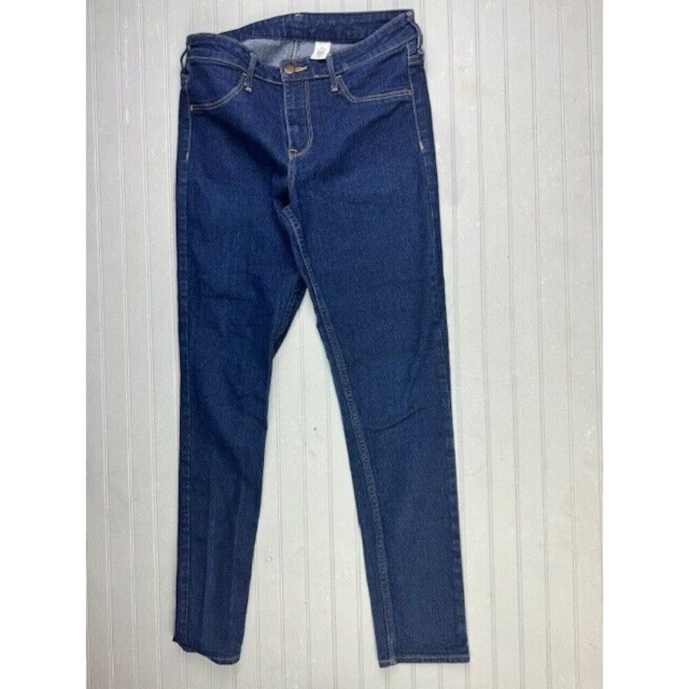 & Denim By H&M Size 27 Womens Jeans Mid Rise Skinny Ankle Dark Wash Stretch